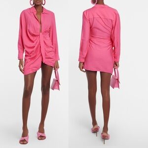 Jacquemus La Robe Bahia tie-detail minidress